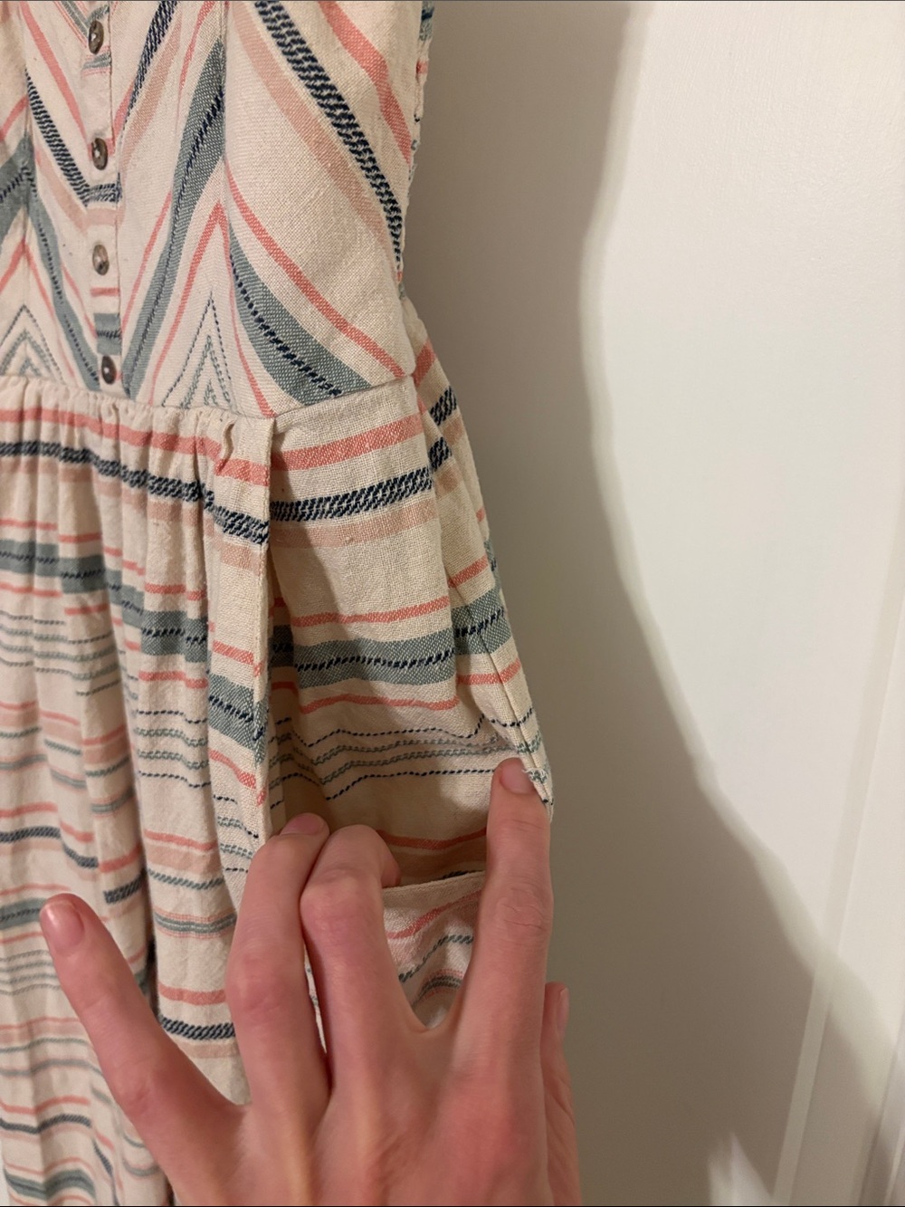 🪷lovestitch 100% Cotton Multicolor Midi Dress - Picture 7 of 8